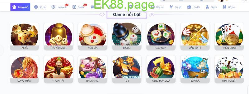 Kho game ek88 chất lượng, đa dạng và mới mẻ